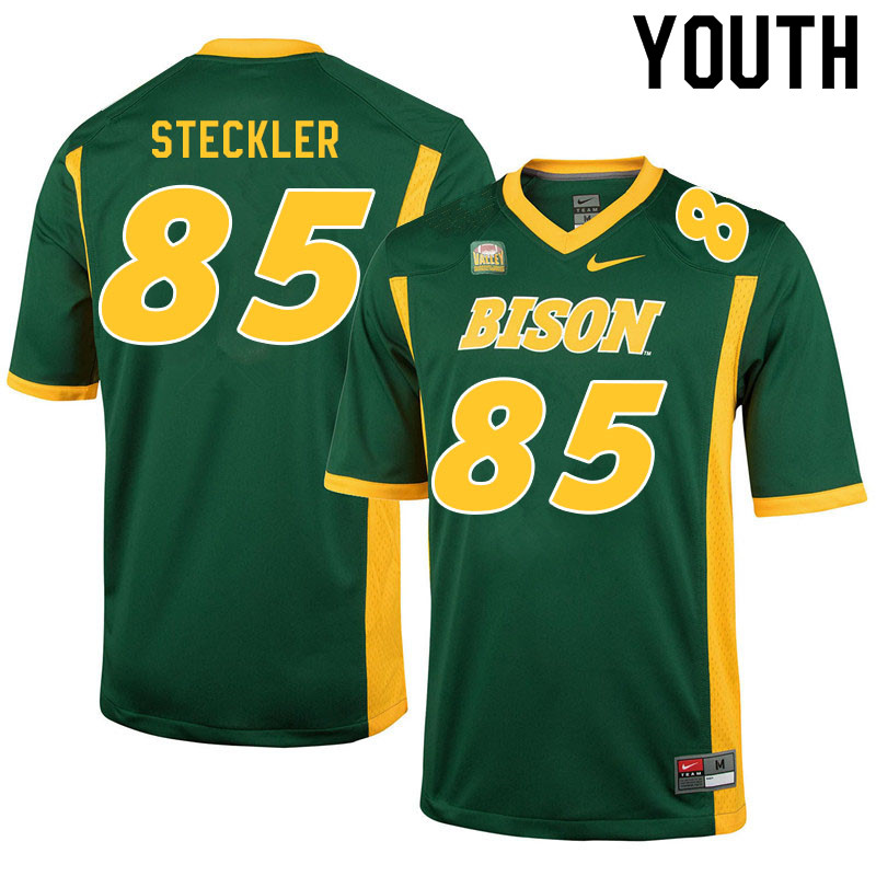 Youth #85 Jack Steckler North Dakota State Bison College Football Jerseys Sale-Green - Click Image to Close